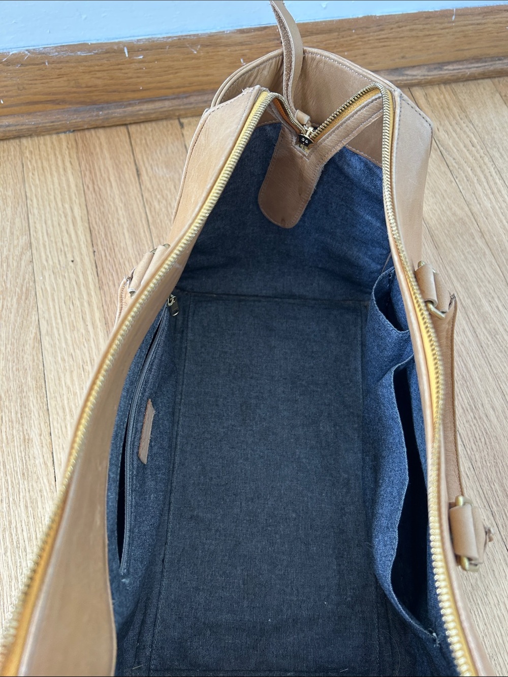 Clare V. Sandrine Satchel in Honey Tan - Picture 12 of 13